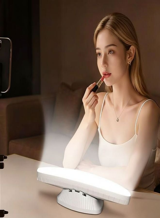 زيسكوير مصباح سيلفي مكتبي بتقنية LED لتسجيل البودكاست والفيديو - إضاءة مكتبية قابلة لتعديل السطوع للمكياج، واليوتيوب، والبث المباشر، وإنشاء المحتوى - Image 2